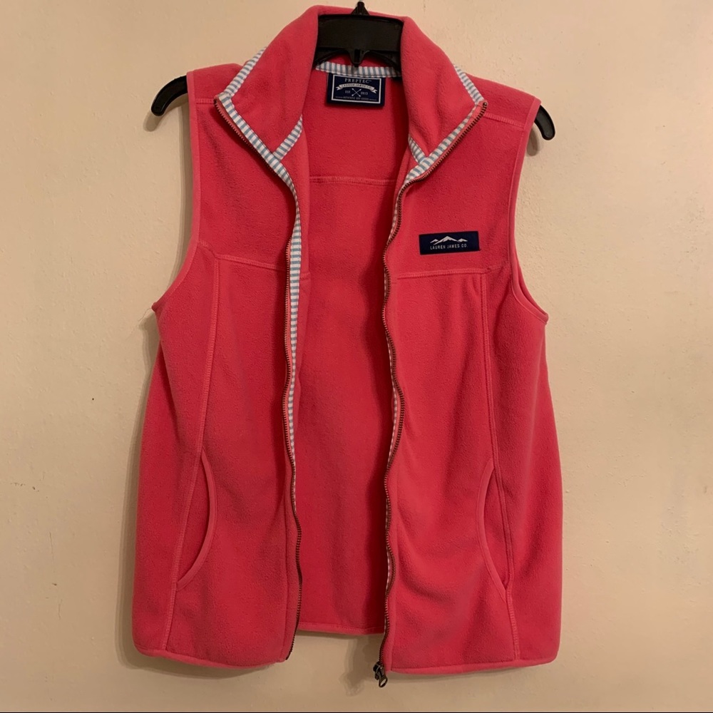*like new* Lauren James pink fleece vest